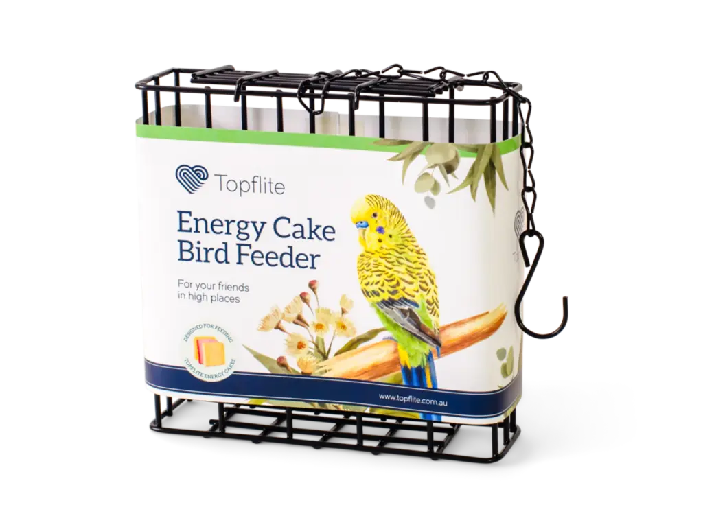 Topflite Energy Cake Bird Feeder in its packaging